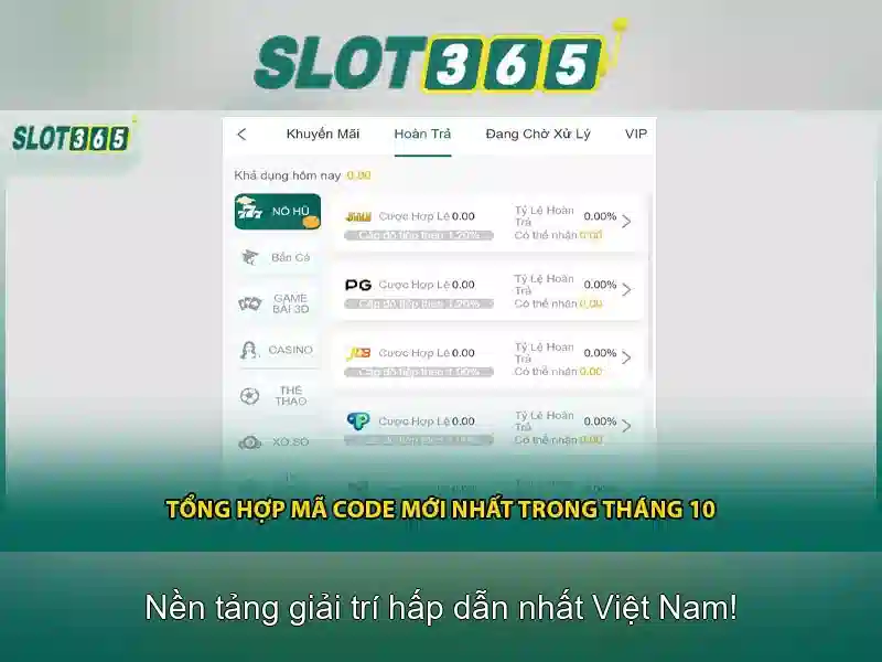 Slot365: Sòng bài trực tuyến hàng đầu tại Việt Nam 1 Đăng Nhập